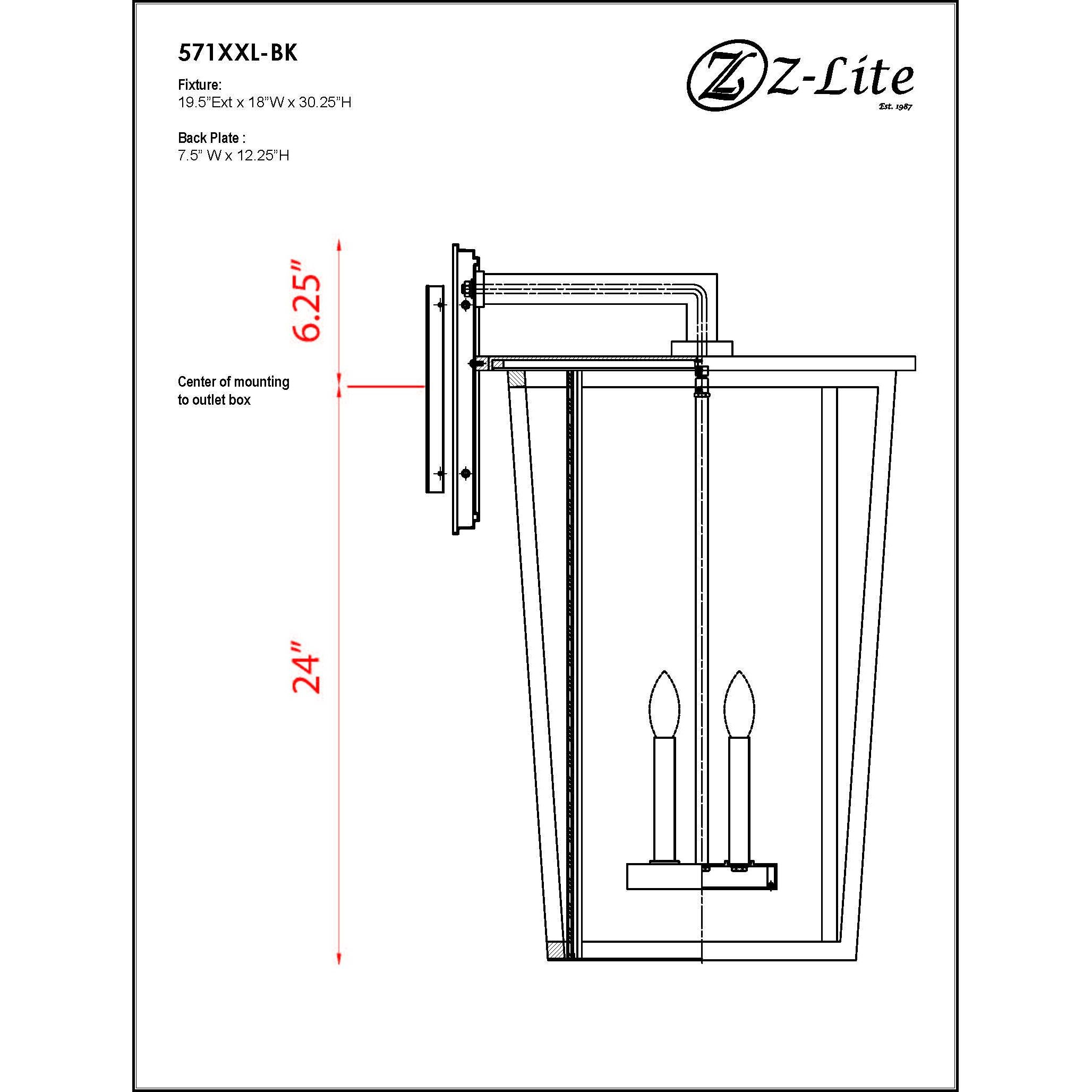 Seoul 4 Light 30.25 inch Black Outdoor Wall Light
