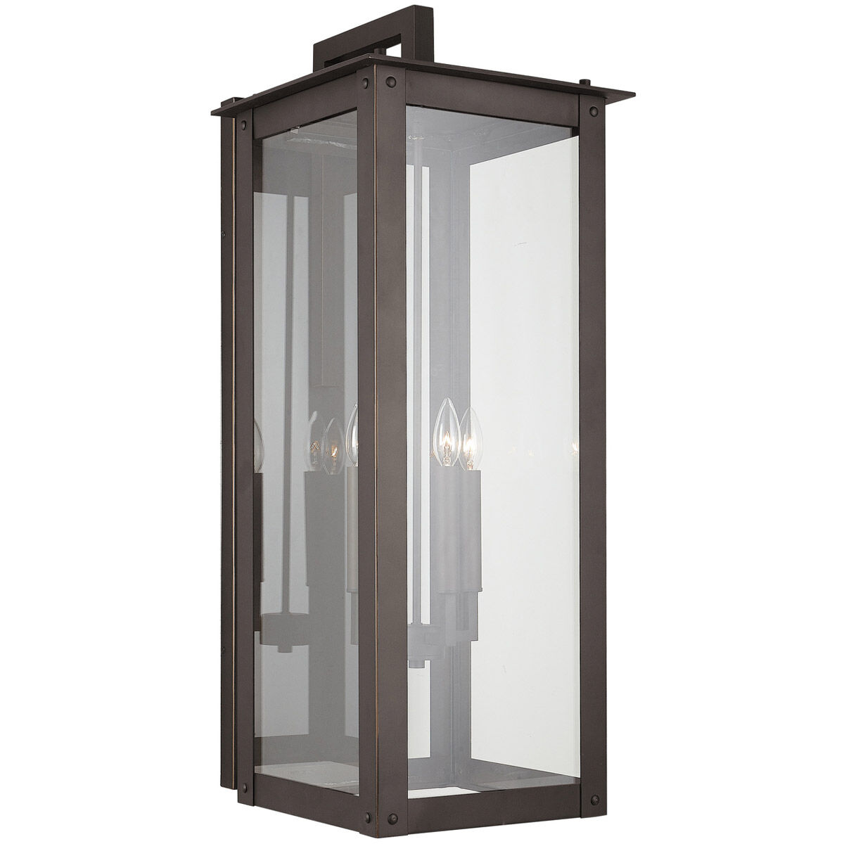 Hunt 4 Light 36 inch Oiled Bronze Outdoor Wall Mount in Incandescent