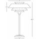 Pierce 26.5 inch 150.00 watt Egg Blue Gloss Finish Table Lamp Portable Light