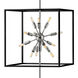 Lisa McDennon Aros 36 Light 20 inch Black with Polished Nickel Indoor Chandelier Ceiling Light in Black/Polished Nickel