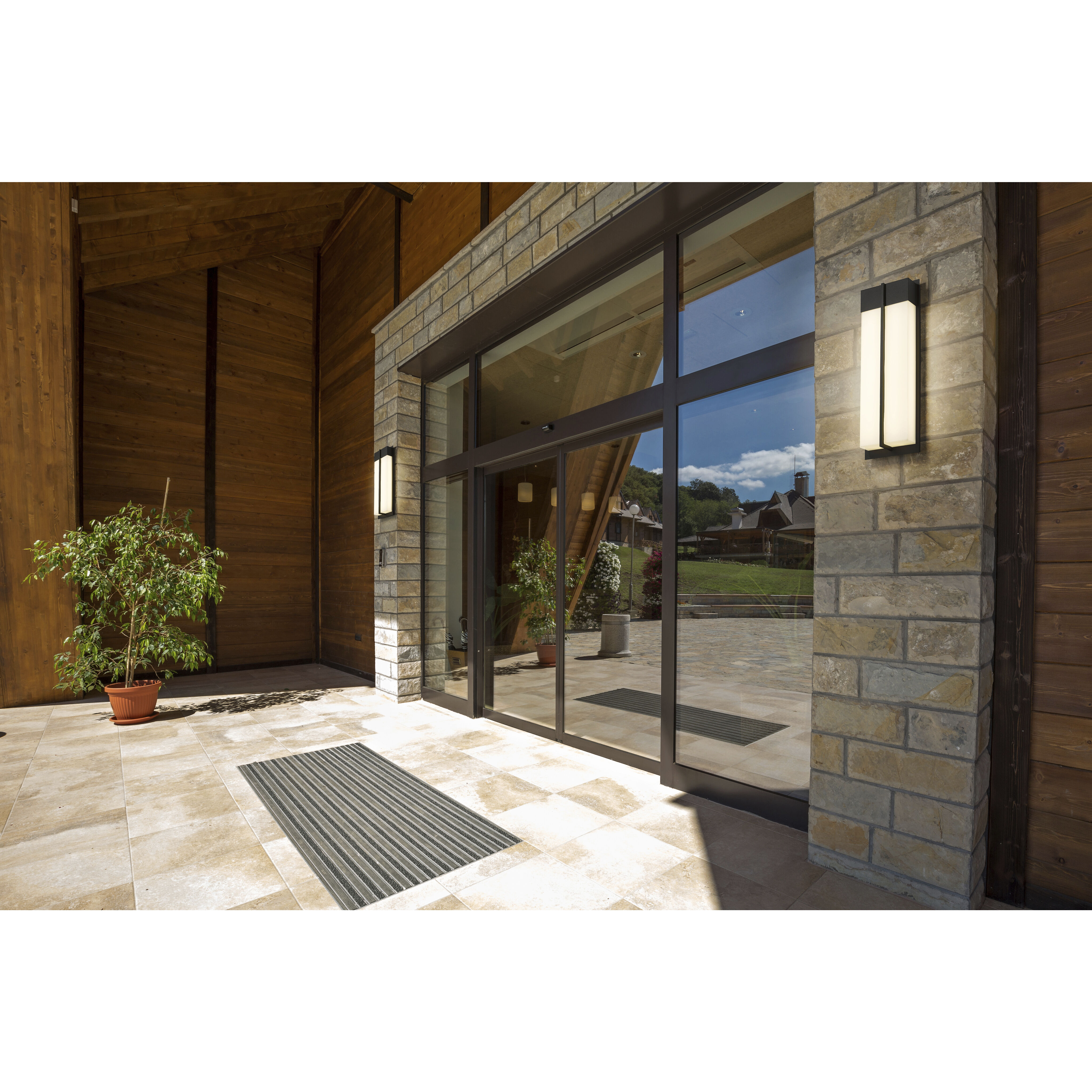 Nyx Outdoor Wall Light in Black, LED