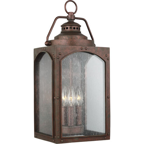 Randhurst 3 Light 20.13 inch Copper Oxide Outdoor Wall Lantern, Large