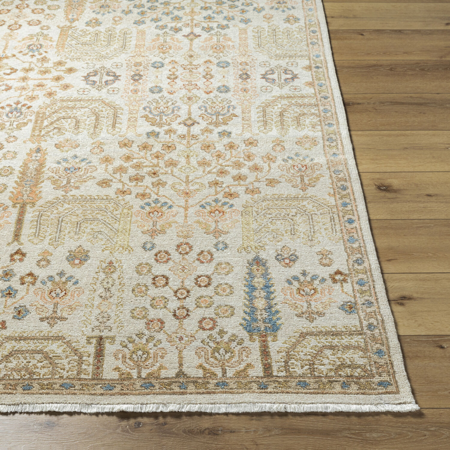 Anelka 36 X 24 inch Ash / Khaki / Pearl / Sand Handmade Rug in 2 x 3