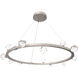 Stella LED 40.1 inch Beige Silver Chandelier Ceiling Light in Metallic Beige Silver, Ring