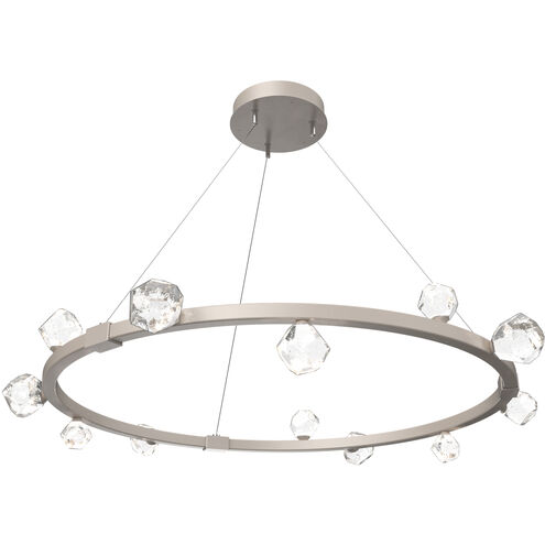 Stella LED 40.1 inch Beige Silver Chandelier Ceiling Light in Metallic Beige Silver, Ring