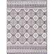 Cesar 120 X 94 inch Medium Gray; Multicolored Rug in 8 x 10