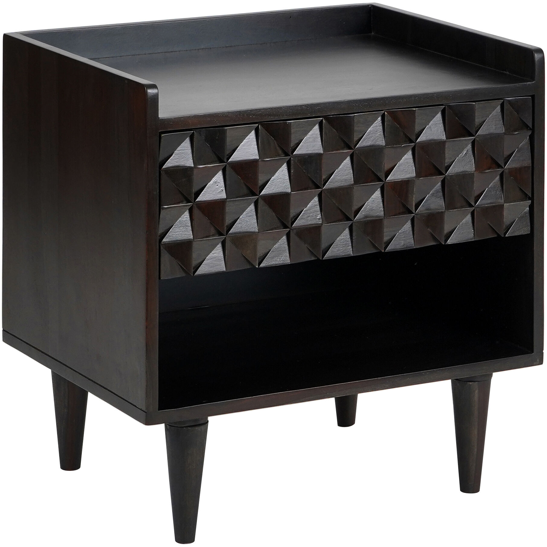 Pablo 22 X 22 inch Black Nightstand