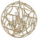 Eve LED 24 inch Champagne Gold Chandelier Ceiling Light, Orb