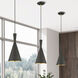 Waldorf 1 Light 7.25 inch Bronze with Antique Brass Finish Accents Pendant Ceiling Light in Bronze with Antique Brass Accent
