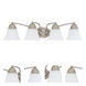 Empire 4 Light 28.75 inch Brushed Nickel Vanity Light Wall Light