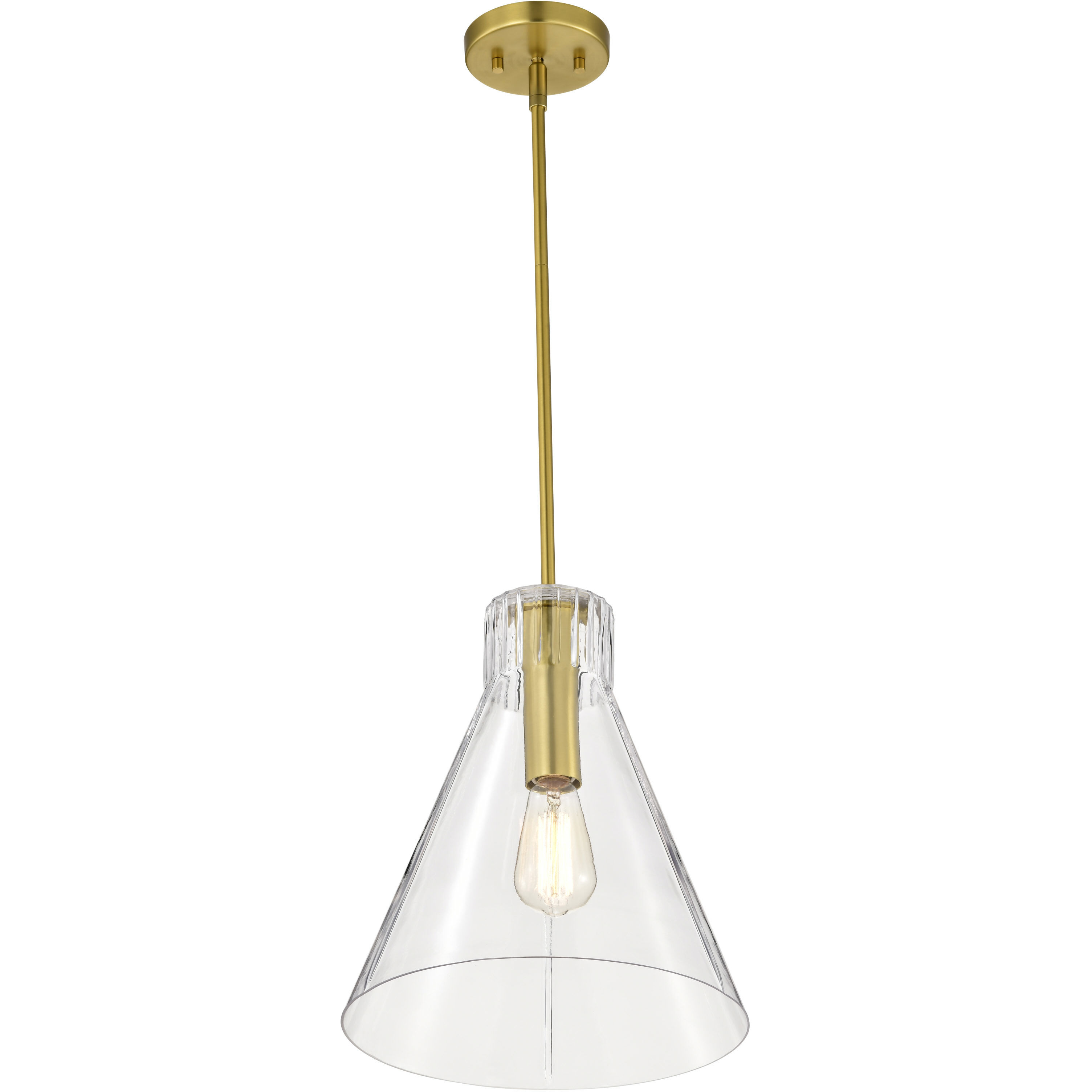 Gianna 12 inch Vintage Brass Pendant Ceiling Light