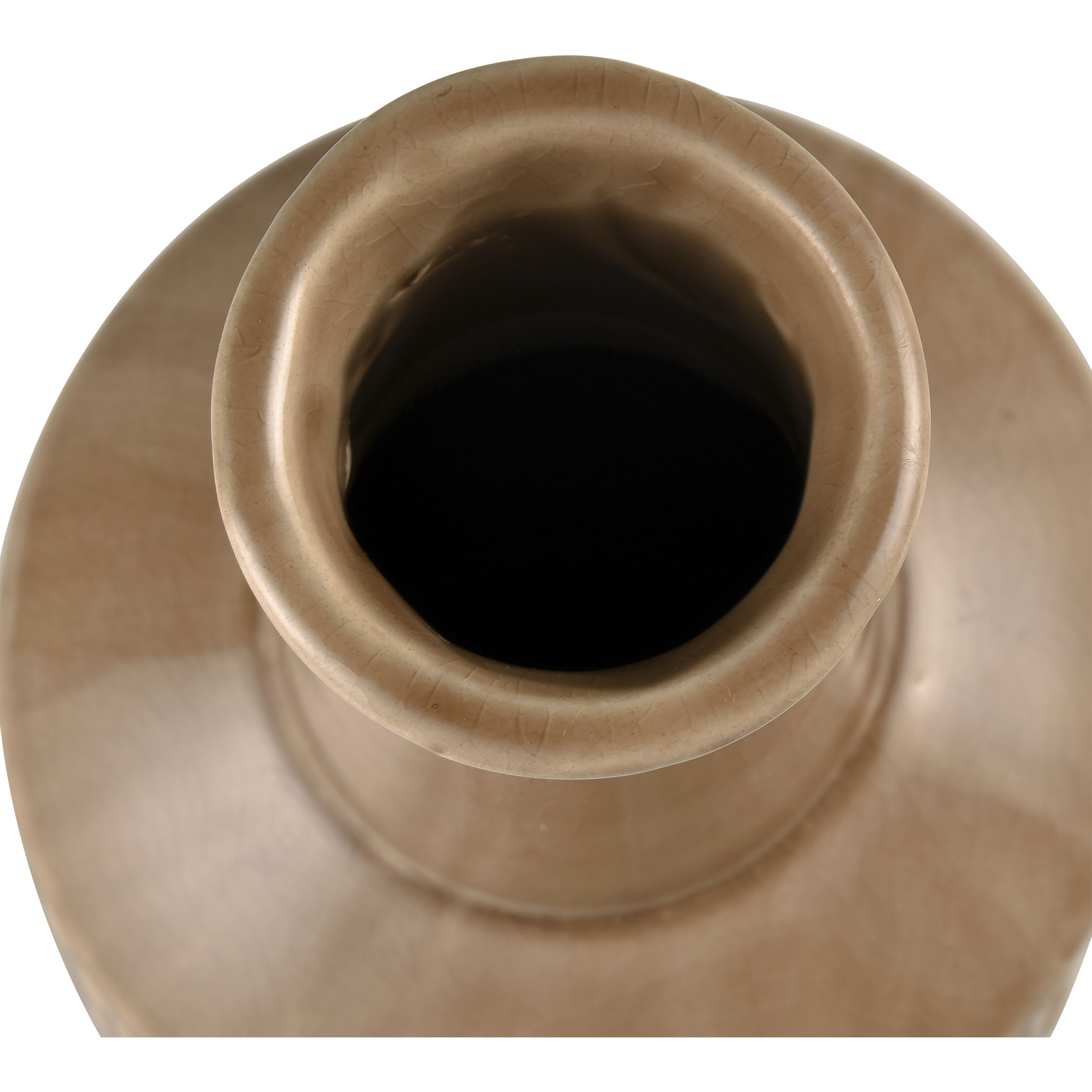 Graham 17 X 5.5 inch Vase in Tan