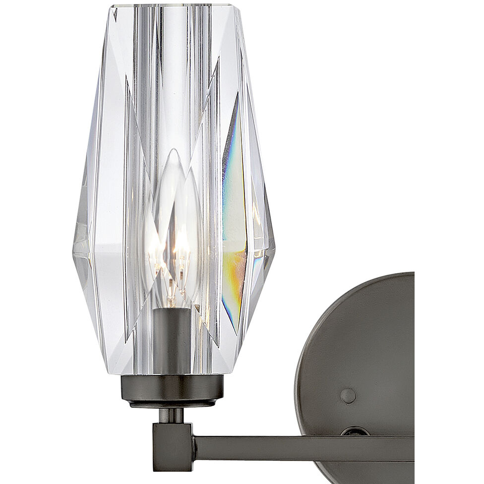 Ana 2 Light 13.75 inch Black Oxide Vanity Light Wall Light