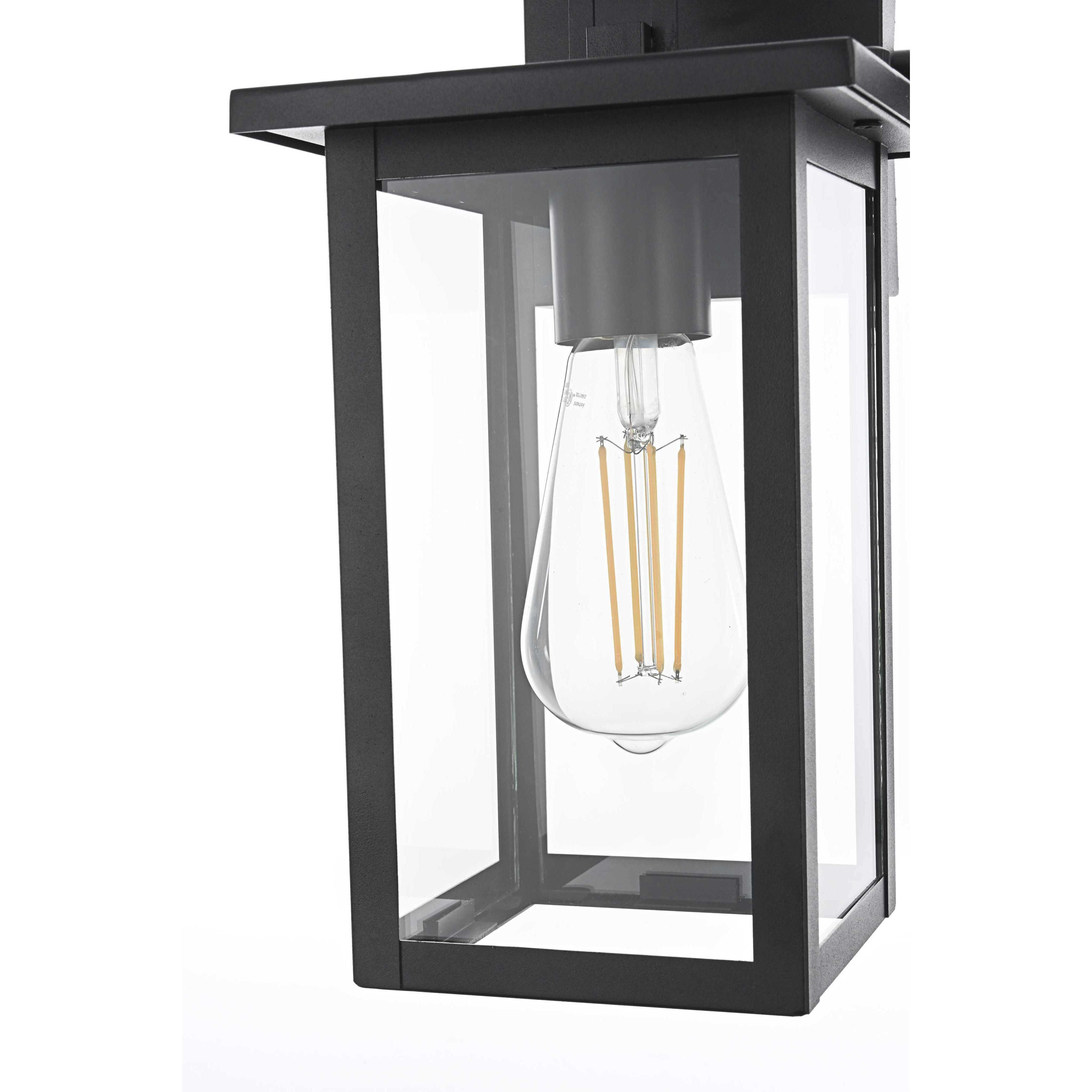 Venango 1 Light 12.5 inch Black Outdoor Wall Sconce