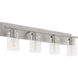 Carter 4 Light 30 inch Satin Nickel Vanity Light Wall Light