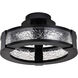 Darrow LED 13.75 inch Matte Black Semi Flush Mount Ceiling Light