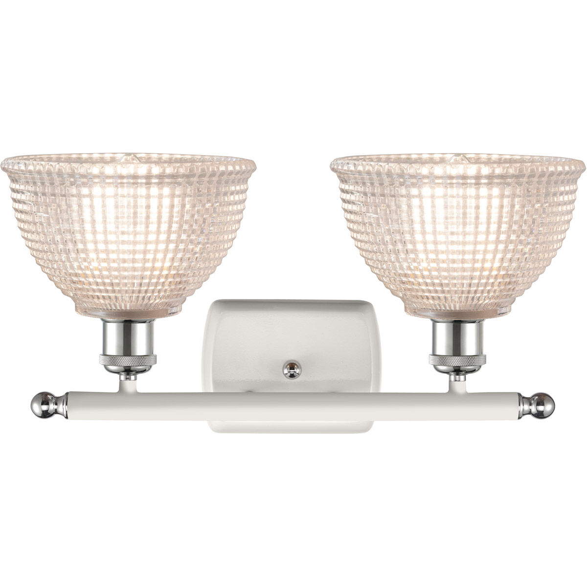 Ballston Arietta LED 16 inch White and Polished Chrome Bath Vanity Light Wall Light, Ballston