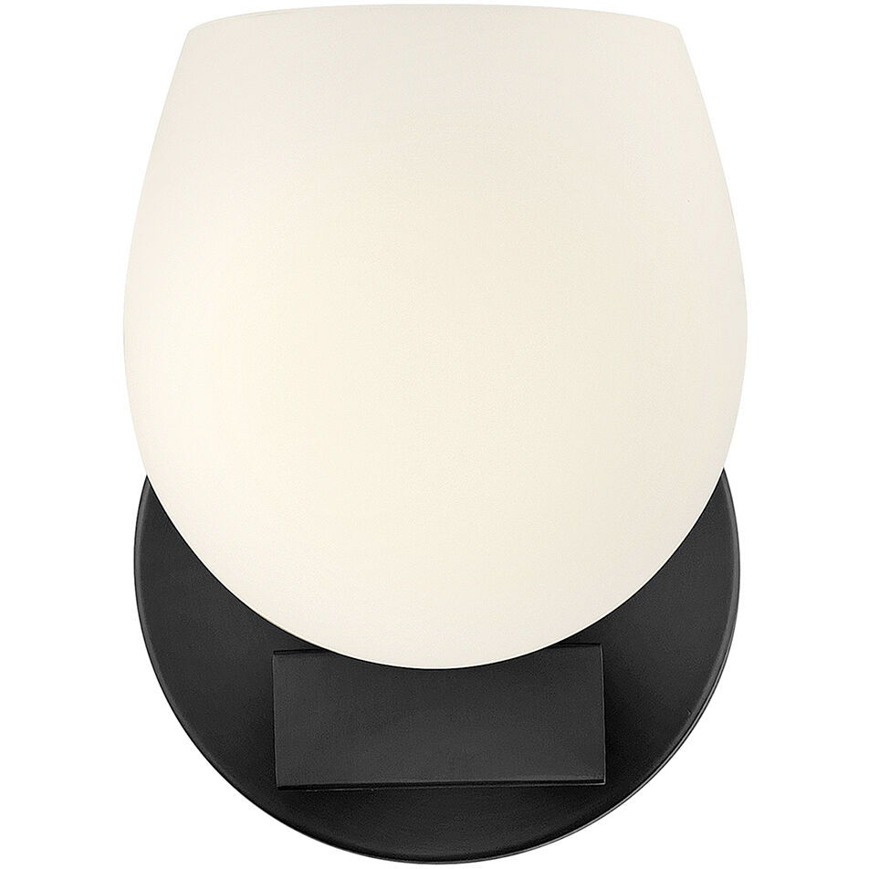 Mae 1 Light 6.5 inch Black Bath Light Wall Light