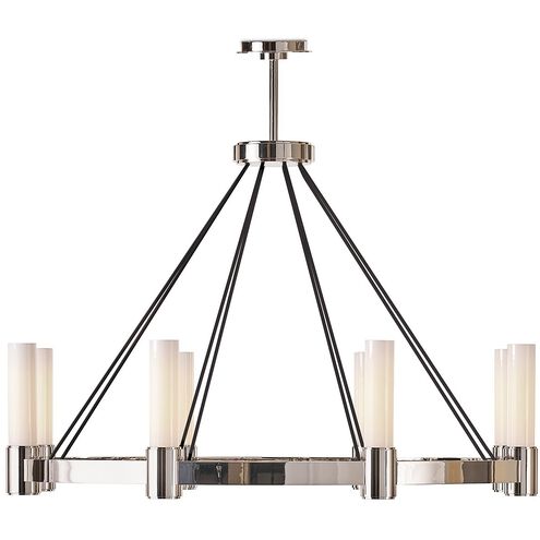 Dixon 8 Light 40 inch Polished Nickel Chandelier Ceiling Light