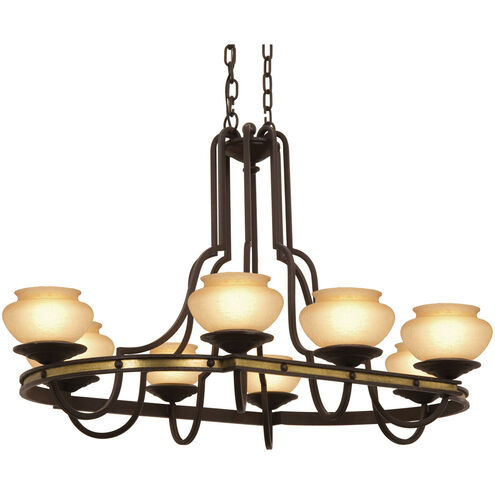 Durango 8 Light 47 inch Tawny Port Chandelier Ceiling Light in Linen (LINEN)