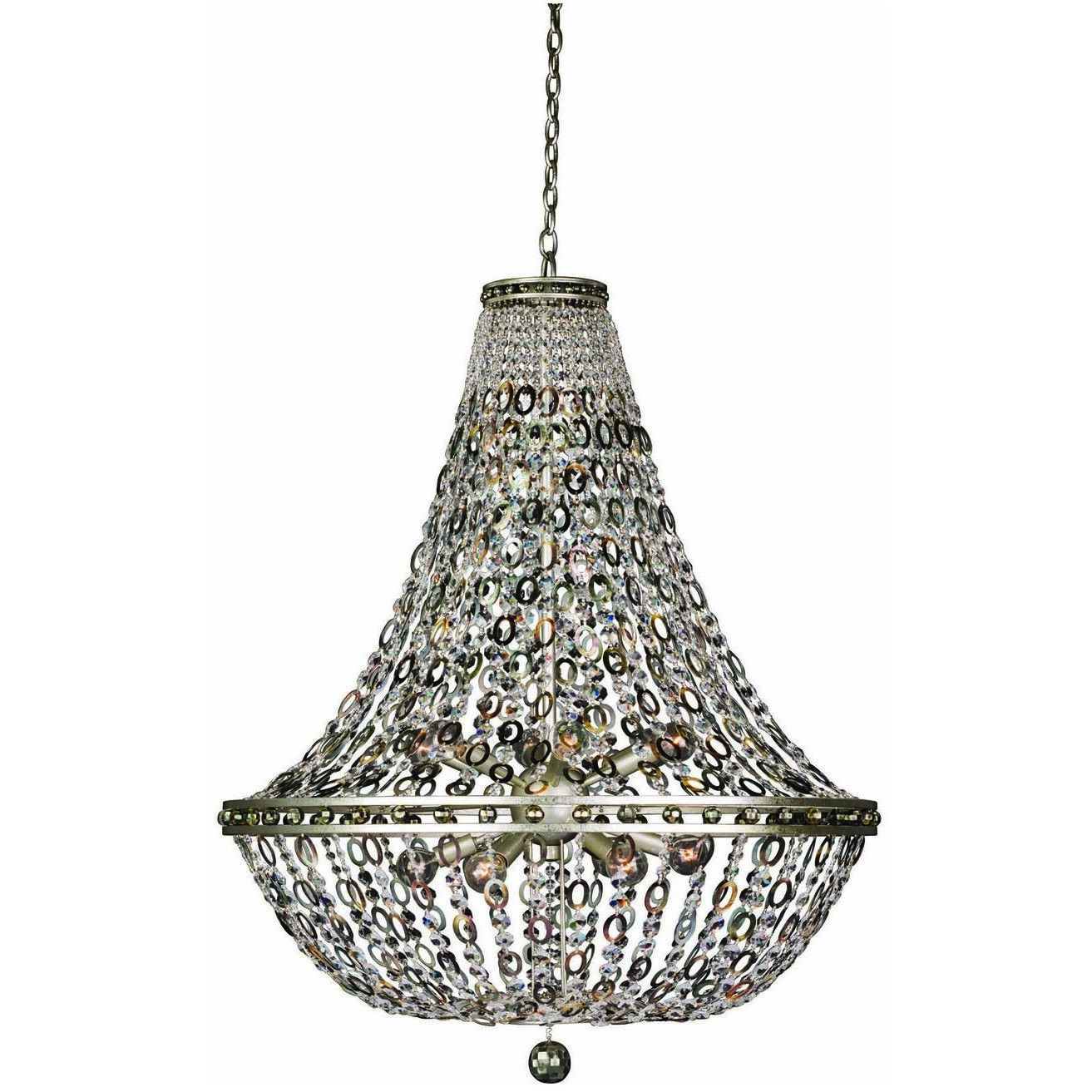 Lucia 12 Light 32 inch Vintage Silver Leaf Pendant Ceiling Light