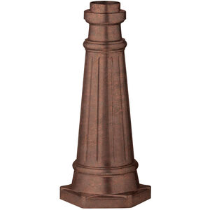 Outdoor Post Base 19.5 inch Copper Oxide Outdoor Post Base