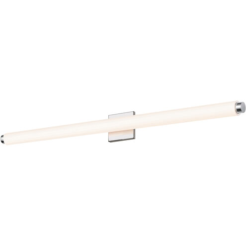 Tubo Slim LED 40 inch Polished Chrome Bath Bar Wall Light with Drum Trim