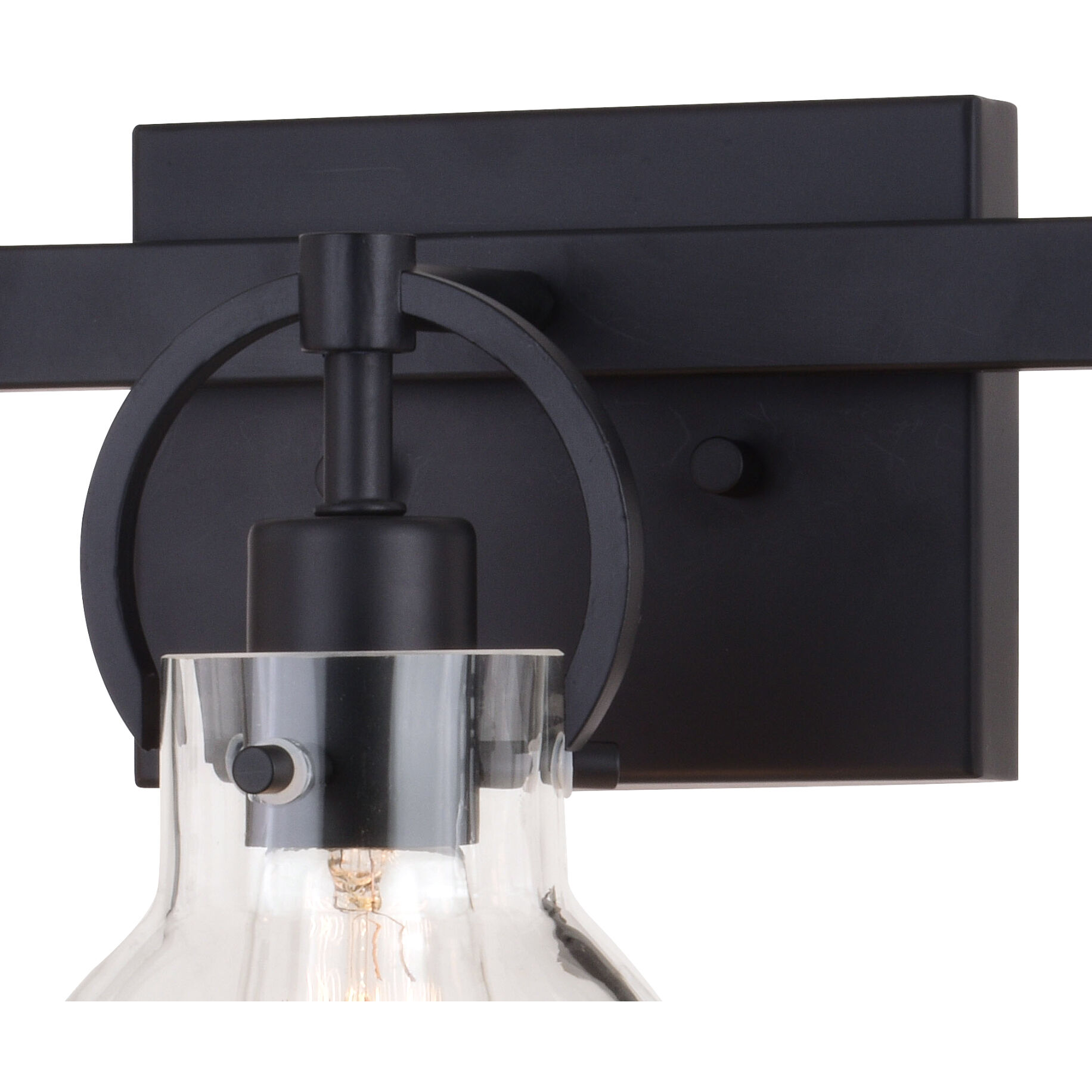 Ogden LED 25.5 inch Matte Black Bathroom Light Wall Light in 3