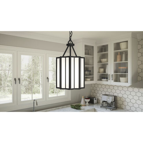 Martinique 3 Light 9.75 inch Matte Black Mini Pendant Ceiling Light, Small