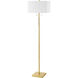 Fernanda 60 inch 100.00 watt Aged Brass Decorative Floor Lamp Portable Light