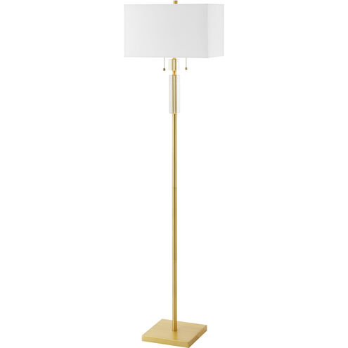 Fernanda 60 inch 100.00 watt Aged Brass Decorative Floor Lamp Portable Light