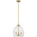 Miravelle 3 Light 13 inch Vintage Brass Pendant Ceiling Light