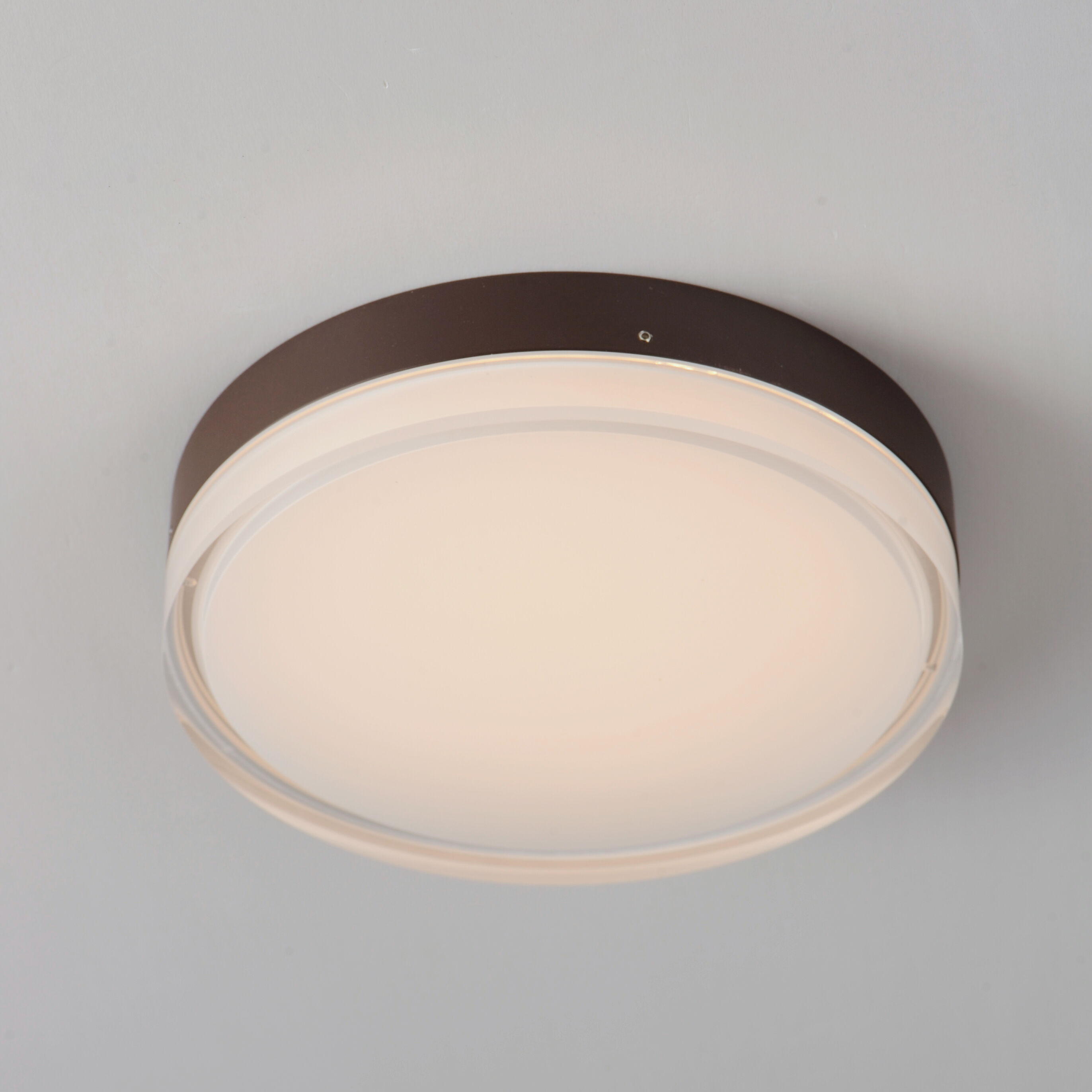 Illuminaire II LED 7 inch Bronze Flush Mount Ceiling Light