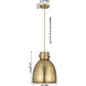 Newton Bell 1 Light 10 inch Satin Nickel Cord Hung Pendant Ceiling Light