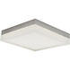IceCube LED 9 inch Brushed Nickel Flush Mount Ceiling Light