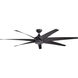 Lehr 80 inch Distressed Black with Dist Black Blades Ceiling Fan
