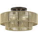 Acordia 3 Light 18 inch English Bronze Semi Flush Mount Ceiling Light, Large