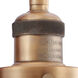 Franklin Restoration Small Canton 1 Light 7 inch Brushed Brass Sconce Wall Light in Seedy Glass, Franklin Restoration