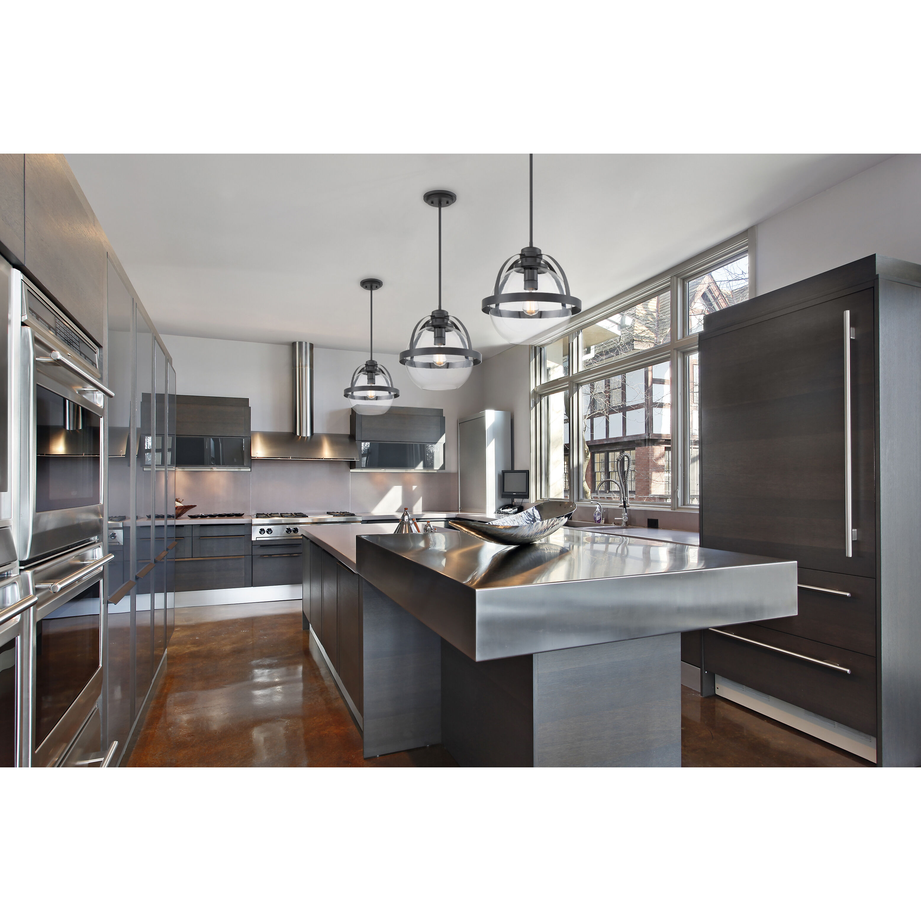 Pendleton 1 Light 14 inch Matte Black Pendant Ceiling Light, Essentials