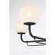 Whitehall 4 Light 30 inch Dark Matte Black Chandelier Ceiling Light