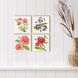Floral Snapshot Multi and Green and Red and Purple Wall Sculpture, The Studio