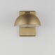 Cauldron LED 7 inch Gold Outdoor Wall Mount