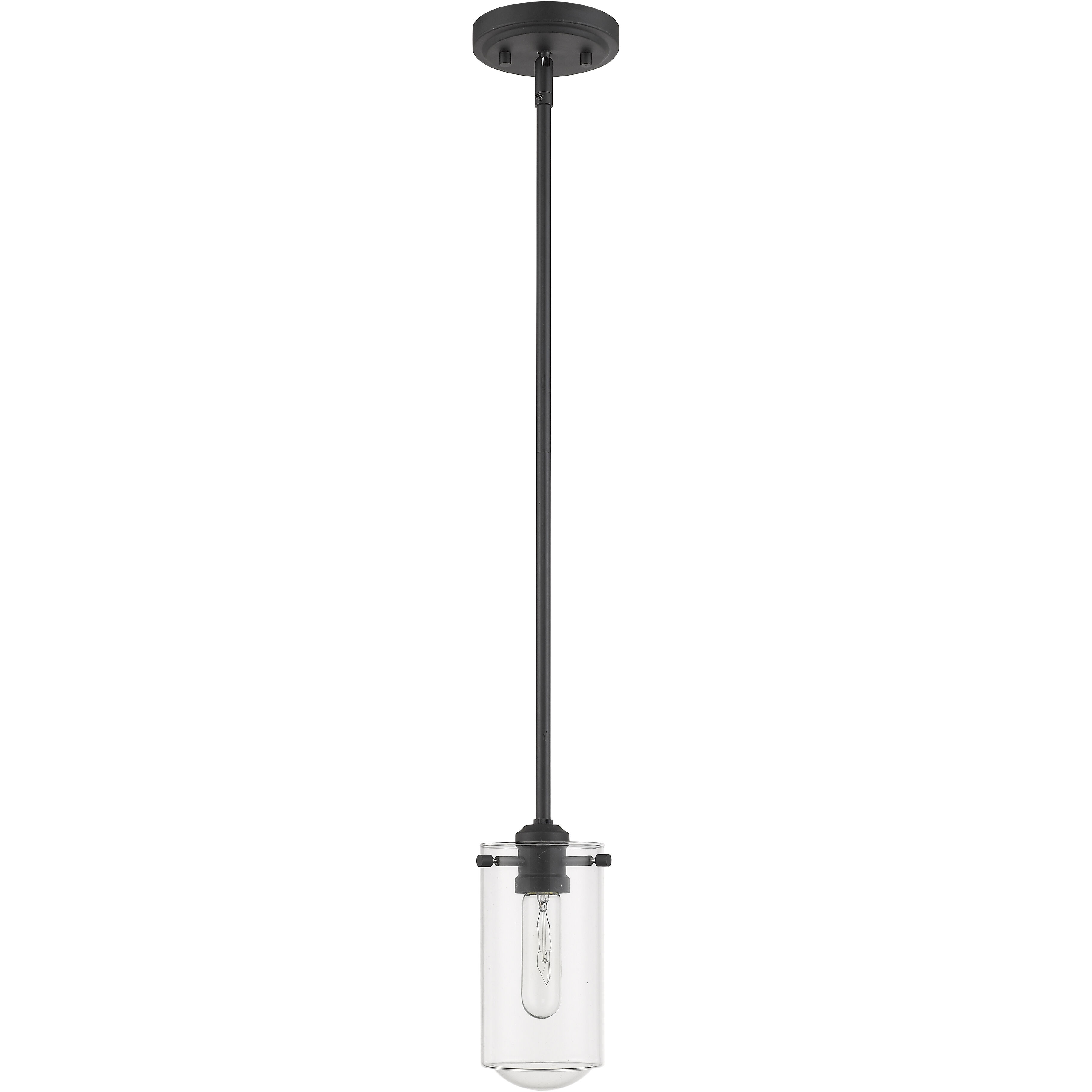 Delaney 1 Light 4 inch Matte Black Pendant Ceiling Light