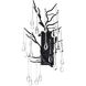 Anita 3 Light 11 inch Black Wall Light