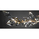 Foret 7 Light 63.5 inch Gold Pendant Ceiling Light