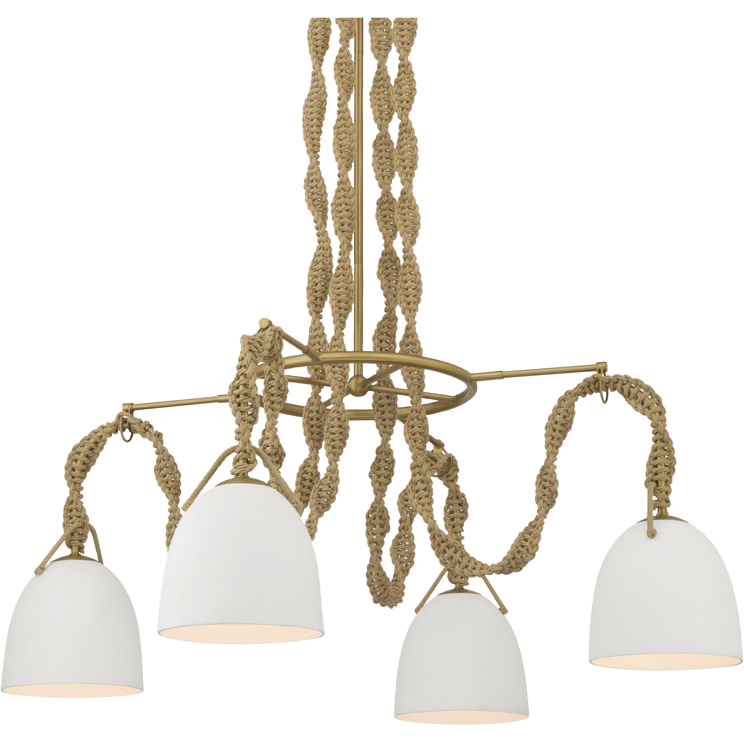 Cordon 4 Light 40 inch Legacy Brass Pendant Ceiling Light