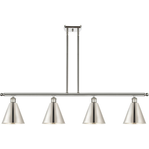 Ballston Cone LED 48 inch Polished Nickel Island Light Ceiling Light