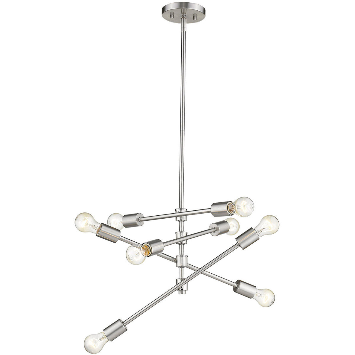Calix 8 Light 23 inch Satin Nickel Pendant Ceiling Light