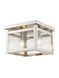 Milford 2 Light 8 inch Brushed Nickel Flush Mount Ceiling Light