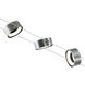 Sean Lavin K-Corum Satin Nickel Low-Voltage Track Head Ceiling Light, Integrated LED